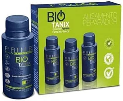 Prime Pro Extreme Bio Tanix Kit 3 X 100ml | Traitement Professionnel de Reprogrammation Cutanée | Shampooing Sans Sulfat